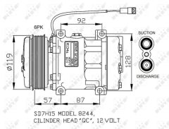 NRF 32771 — Compresor aer condiționat