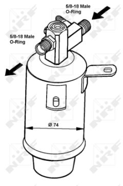 NRF 33018 — Filtru deshidrator aer condiționat