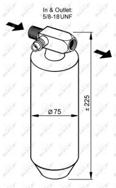 NRF 33079 — Filtru deshidrator aer condiționat