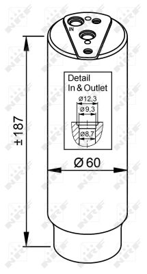 NRF 33327 — Filtru deshidrator aer condiționat