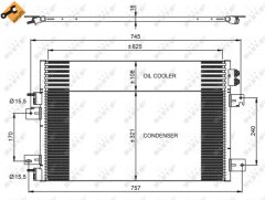 NRF 350031 — Radiator aer condiționat
