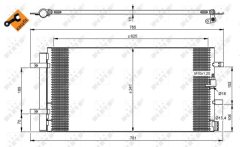 NRF 350046 — Радиатор кондиционера