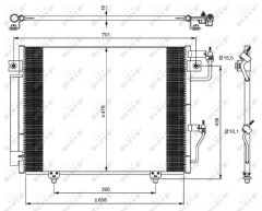 NRF 350049 — Радиатор кондиционера