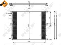 NRF 350050 — Radiator aer condiționat