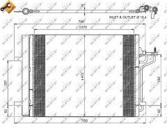 NRF 350052 — Radiator aer condiționat
