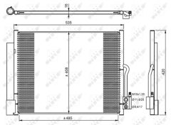 NRF 350053 — Radiator aer condiționat