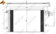 NRF 350064 — Радиатор кондиционера