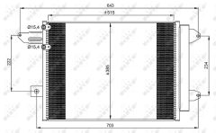 NRF 350070 — Радиатор кондиционера