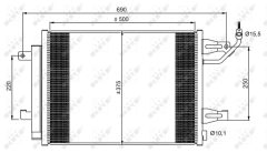 NRF 350073 — Radiator aer condiționat