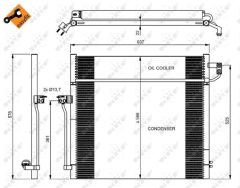 NRF 350080 — Радиатор кондиционера