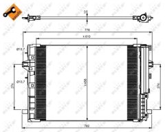 NRF 350081 — Радиатор кондиционера