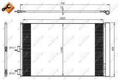 NRF 350206 — Радиатор кондиционера