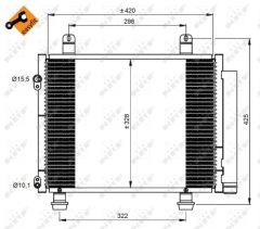 NRF 350208 — Radiator aer condiționat