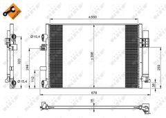 NRF 350209 — Radiator aer condiționat