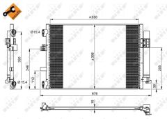 NRF 350210 — Radiator aer condiționat