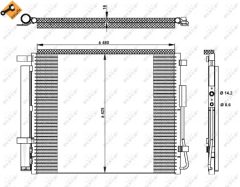 NRF 350333 — Radiator aer condiționat