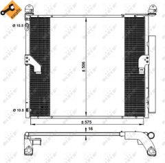 NRF 350335 — Radiator aer condiționat
