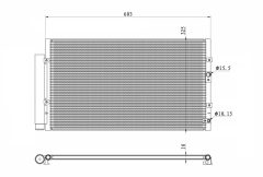NRF 350487 — Radiator aer condiționat