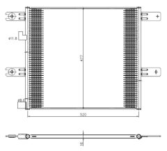 NRF 350508 — Радиатор кондиционера