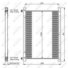 NRF 35064 — Радиатор кондиционера