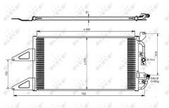 NRF 35489 — Radiator aer condiționat