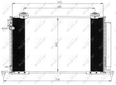 NRF 35595 — Radiator aer condiționat