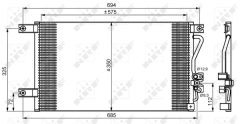NRF 35756 — Radiator aer condiționat