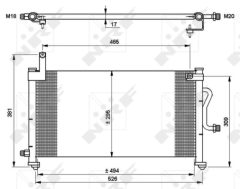 NRF 35765 — Радиатор кондиционера