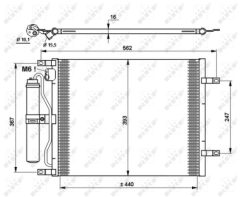 NRF 35784 — Radiator aer condiționat