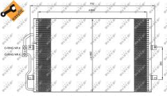 NRF 35802 — Радиатор кондиционера