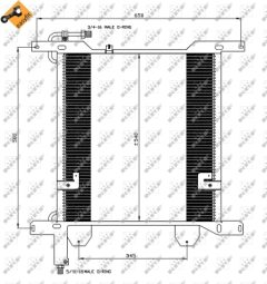 NRF 35837 — Радиатор кондиционера