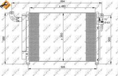 NRF 35852 — Radiator aer condiționat
