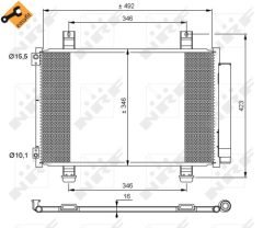 NRF 35854 — Radiator aer condiționat
