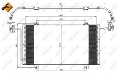 NRF 35908 — Radiator aer condiționat