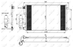 NRF 35973 — Radiator aer condiționat
