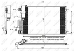 NRF 35975 — Radiator aer condiționat