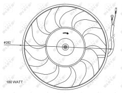 NRF 47071 — Ventilator radiator motor