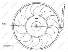 NRF 47072 — Ventilator radiator motor