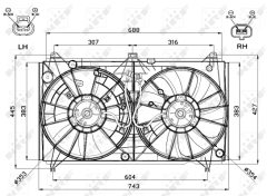 NRF 47567 — Ventilator radiator motor