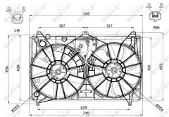 NRF 47581 — Ventilator radiator motor