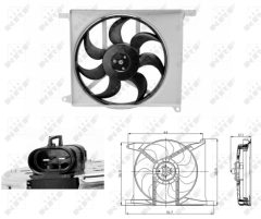 NRF 47686 — Ventilator radiator motor
