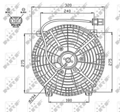 NRF 47752 — Ventilator radiator motor