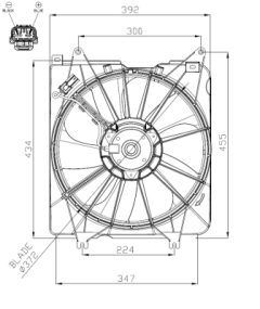 NRF 47935 — Ventilator radiator motor