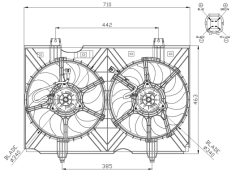 NRF 47942 — Ventilator radiator motor