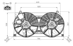NRF 47943 — Ventilator radiator motor