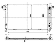 NRF 50248 — Радиатор охлаждения