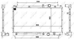 NRF 50332 — Радиатор охлаждения