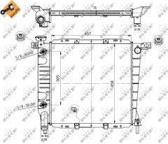 NRF 50379 — Radiator răcire motor