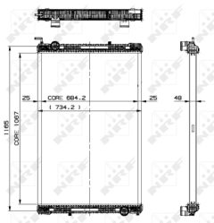 NRF 509885 — Radiator răcire motor