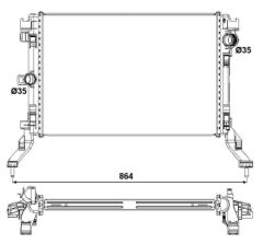 NRF 53026 — Radiator răcire motor
